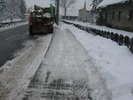 Úklid sněhu na Hukvaldech